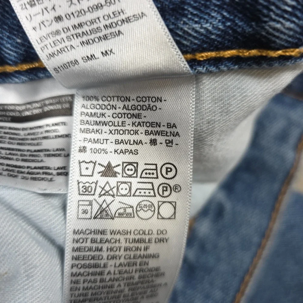 Levi's 550 Straight Jeans Mens‎ 42x30 Blue Denim Stone Wash Relaxed Fit Baggy
